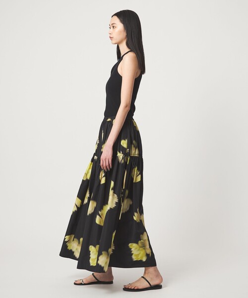 EMMEL REFINES（エメルリファインズ）の「＜EMMEL REFINES＞EM ビッグフラワー ギャザー フレアスカート（スカート・レディース・オフホワイト/ブラック・XS/S/M）」の11枚目の写真