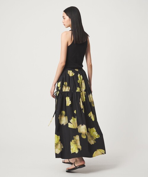 EMMEL REFINES（エメルリファインズ）の「＜EMMEL REFINES＞EM ビッグフラワー ギャザー フレアスカート（スカート・レディース・オフホワイト/ブラック・XS/S/M）」の12枚目の写真