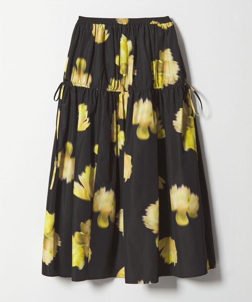 EMMEL REFINES（エメルリファインズ）の「＜EMMEL REFINES＞EM ビッグフラワー ギャザー フレアスカート（スカート・レディース・オフホワイト/ブラック・XS/S/M）」の13枚目の写真