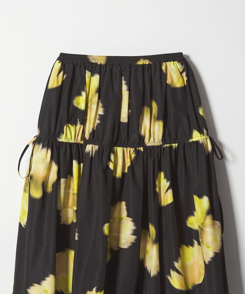 EMMEL REFINES（エメルリファインズ）の「＜EMMEL REFINES＞EM ビッグフラワー ギャザー フレアスカート（スカート・レディース・オフホワイト/ブラック・XS/S/M）」の15枚目の写真