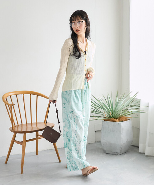 FREAK'S STORE(フリークスストア)の「インド マーブルプリント イージーパンツ(その他パンツ・レディース・サックスブルー/ピンク/オレンジ・フリ-)」の13枚目の写真