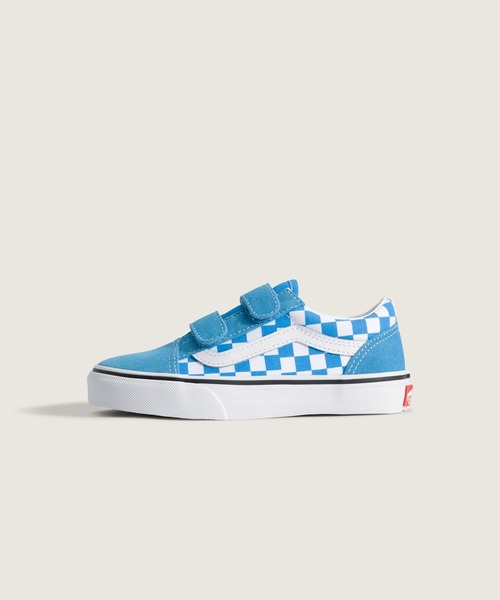VANS(バンズ)の「キッズ オールドスクール V / Old Skool V COLOR THEORY CHECK VN000CYDFNM1(スニーカー・キッズ・ブルー・1/2/3/11/12/13)」の1枚目の写真