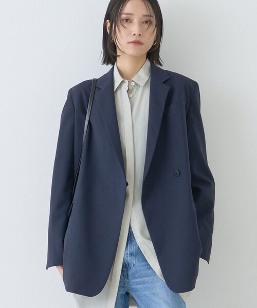 Rouge vif(ルージュヴィフ)の「デザインライトジャケット(テーラードジャケット・レディース・ネイビー/カーキ・36/38)」の3枚目の写真