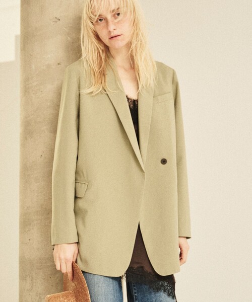 Rouge vif(ルージュヴィフ)の「デザインライトジャケット(テーラードジャケット・レディース・ネイビー/カーキ・36/38)」の11枚目の写真