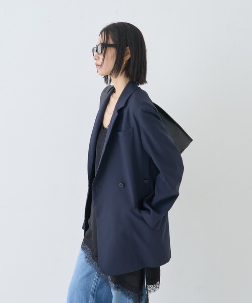 Rouge vif(ルージュヴィフ)の「デザインライトジャケット(テーラードジャケット・レディース・ネイビー/カーキ・36/38)」の21枚目の写真