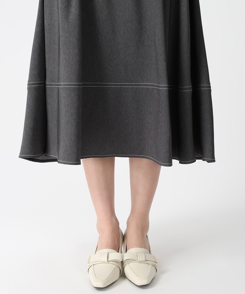 MISCH MASCH(ミッシュマッシュ)の「2026春夏新作 ポリデニム配色ステッチレースアップスカート(スカート・レディース・ブラック/ネイビー/ブルー・S/M)」の18枚目の写真