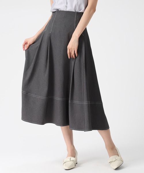 MISCH MASCH(ミッシュマッシュ)の「2026春夏新作 ポリデニム配色ステッチレースアップスカート(スカート・レディース・ブラック/ネイビー/ブルー・S/M)」の19枚目の写真