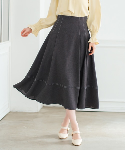 MISCH MASCH(ミッシュマッシュ)の「2026春夏新作 ポリデニム配色ステッチレースアップスカート(スカート・レディース・ブラック/ネイビー/ブルー・S/M)」の21枚目の写真