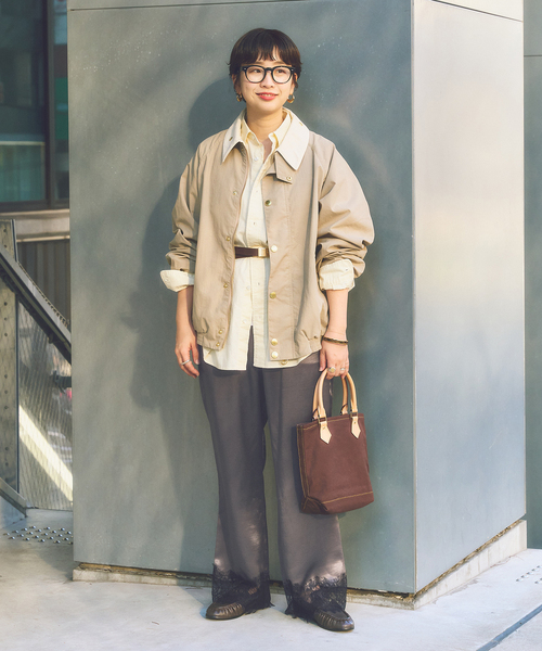 FRAMeWORK（フレームワーク）の「ONIT / オニット 別注レースイージーパンツ（その他パンツ・レディース・スミクロ/ベージュ・SMALL/MEDIUM）」の12枚目の写真