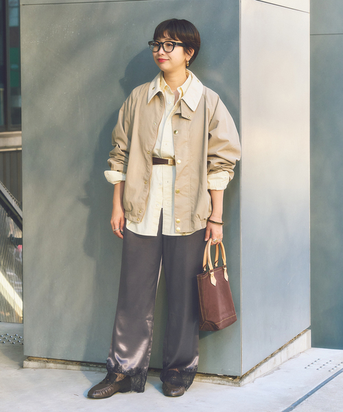 FRAMeWORK（フレームワーク）の「ONIT / オニット 別注レースイージーパンツ（その他パンツ・レディース・スミクロ/ベージュ・SMALL/MEDIUM）」の13枚目の写真