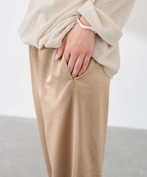 FRAMeWORK（フレームワーク）の「ONIT / オニット 別注レースイージーパンツ（その他パンツ・レディース・スミクロ/ベージュ・SMALL/MEDIUM）」の20枚目の写真