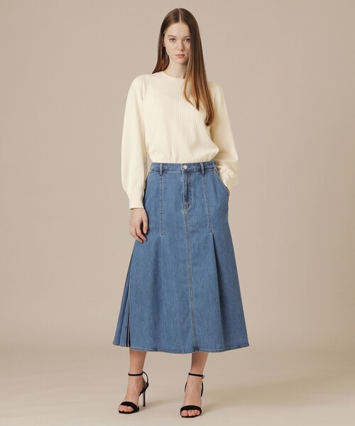 MACKINTOSH LONDON(マッキントッシュ ロンドン)の「【婦人画報4月号掲載】リブブロッキングニットプルオーバー(ニット/セーター・レディース・ブルー系その他2/ブラック/ホワイト系その他・40/38)」の11枚目の写真