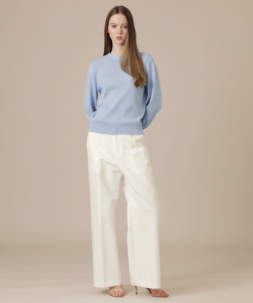 MACKINTOSH LONDON(マッキントッシュ ロンドン)の「【婦人画報4月号掲載】リブブロッキングニットプルオーバー(ニット/セーター・レディース・ブルー系その他2/ブラック/ホワイト系その他・40/38)」の13枚目の写真