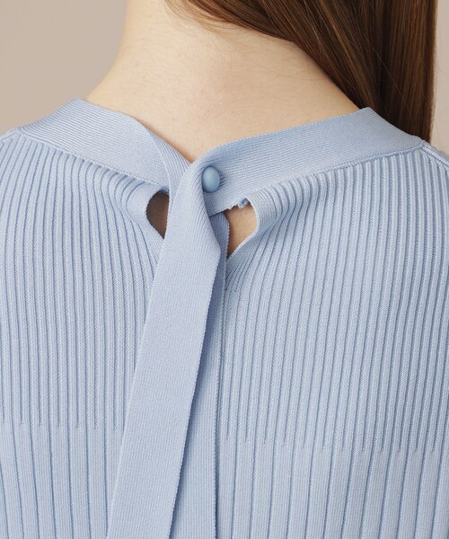 MACKINTOSH LONDON(マッキントッシュ ロンドン)の「【婦人画報4月号掲載】リブブロッキングニットプルオーバー(ニット/セーター・レディース・ブルー系その他2/ブラック/ホワイト系その他・40/38)」の5枚目の写真