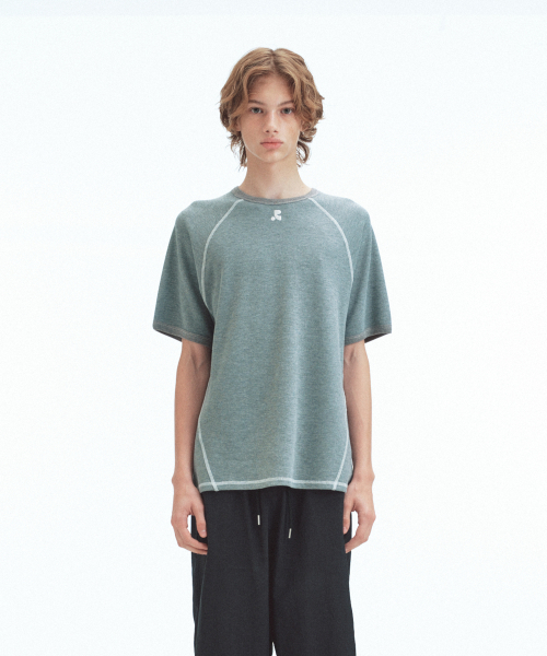 Rest&Recreation(レストアンドレクリエーション)の「WAFFLE RAGLAN T-SHIRT - GREY(Tシャツ/カットソー・レディース・その他・LARGE/SMALL)」の5枚目の写真