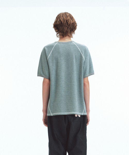 Rest&Recreation(レストアンドレクリエーション)の「WAFFLE RAGLAN T-SHIRT - GREY(Tシャツ/カットソー・レディース・その他・LARGE/SMALL)」の6枚目の写真