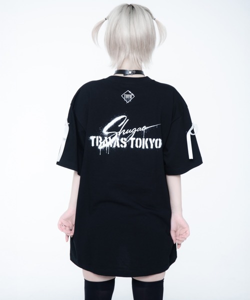 TRAVAS TOKYO（トラバス トウキョウ）の「TRAVAS TOKYO ×しゅがおコラボTEE/半袖Tシャツ（Tシャツ/カットソー・レディース・ホワイト/ブラック・FREE）」の6枚目の写真