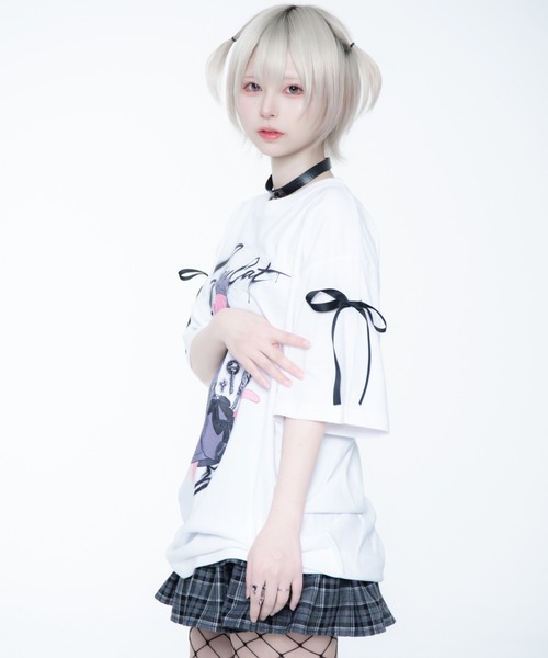 TRAVAS TOKYO（トラバス トウキョウ）の「TRAVAS TOKYO ×しゅがおコラボTEE/半袖Tシャツ（Tシャツ/カットソー・レディース・ホワイト/ブラック・FREE）」の9枚目の写真