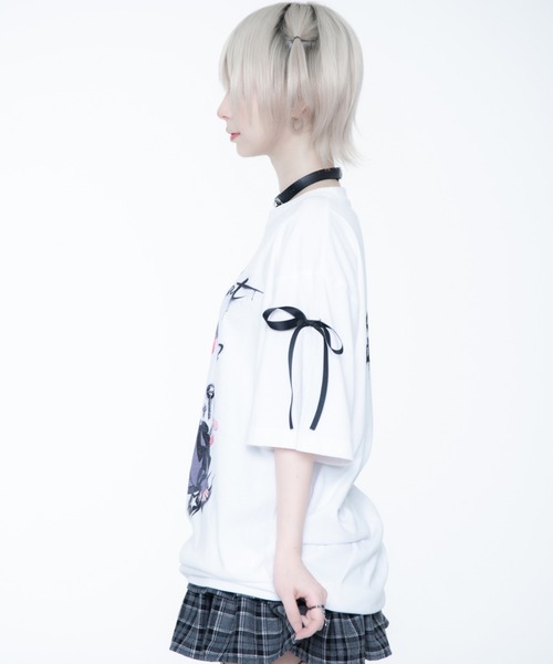 TRAVAS TOKYO（トラバス トウキョウ）の「TRAVAS TOKYO ×しゅがおコラボTEE/半袖Tシャツ（Tシャツ/カットソー・レディース・ホワイト/ブラック・FREE）」の10枚目の写真