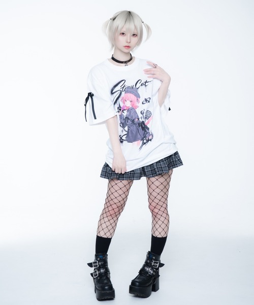 TRAVAS TOKYO（トラバス トウキョウ）の「TRAVAS TOKYO ×しゅがおコラボTEE/半袖Tシャツ（Tシャツ/カットソー・レディース・ホワイト/ブラック・FREE）」の12枚目の写真