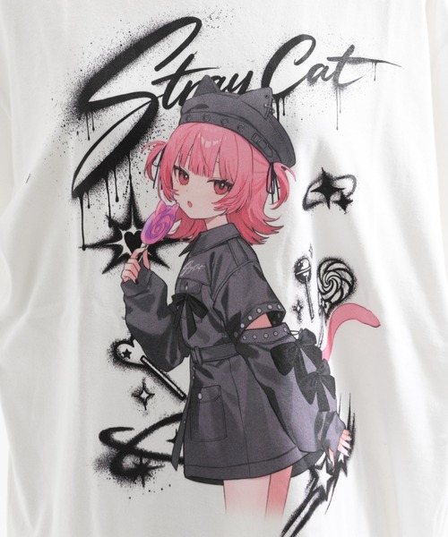 TRAVAS TOKYO（トラバス トウキョウ）の「TRAVAS TOKYO ×しゅがおコラボTEE/半袖Tシャツ（Tシャツ/カットソー・レディース・ホワイト/ブラック・FREE）」の22枚目の写真