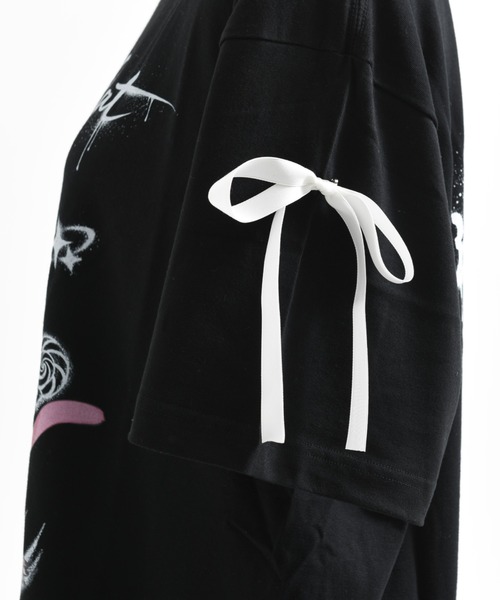 TRAVAS TOKYO（トラバス トウキョウ）の「TRAVAS TOKYO ×しゅがおコラボTEE/半袖Tシャツ（Tシャツ/カットソー・レディース・ホワイト/ブラック・FREE）」の17枚目の写真