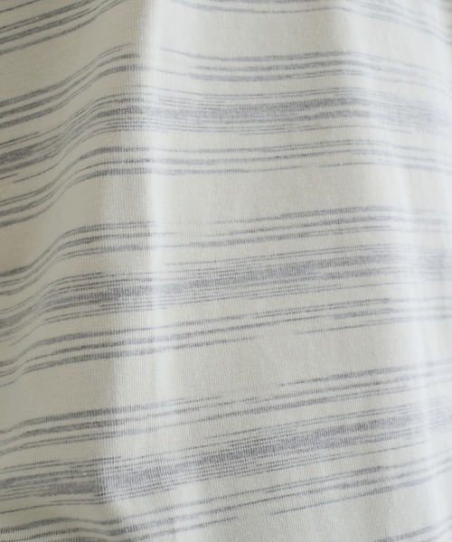 EPNK（イーピーエヌケー）の「Multi border rugger shirts / マルチボーダーラガーシャツ（Tシャツ/カットソー・メンズ・ブラック/グレー・SMALL/MEDIUM/LARGE）」の18枚目の写真