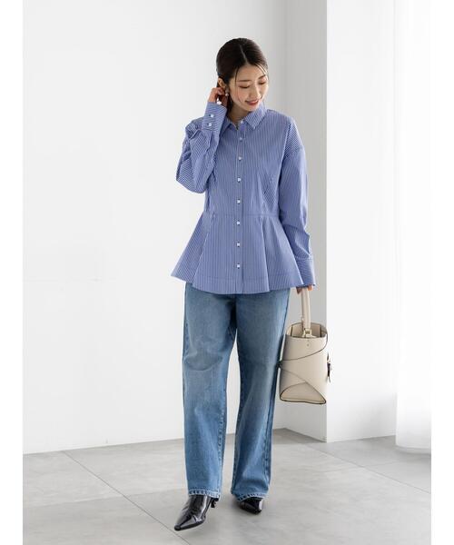 Te chichi(テチチ)の「【EDWIN別注】WIDE FIT DENIM《2026 spring catalog item》(その他パンツ・レディース・ネイビー/サックスブルー・S/M)」の6枚目の写真