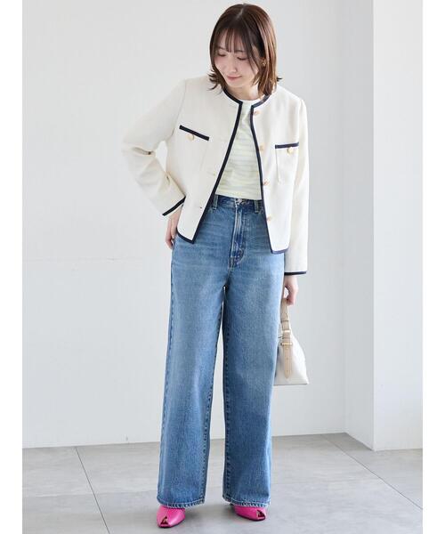 Te chichi(テチチ)の「【EDWIN別注】WIDE FIT DENIM《2026 spring catalog item》(その他パンツ・レディース・ネイビー/サックスブルー・S/M)」の9枚目の写真