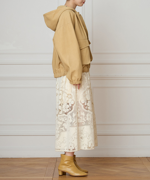 IENA LA BOUCLE（イエナラブークル）の「IENA LA BOUCLE GOATLEATHER HOODIEブルゾン（その他アウター・レディース・ナチュラル・FREE）」の11枚目の写真