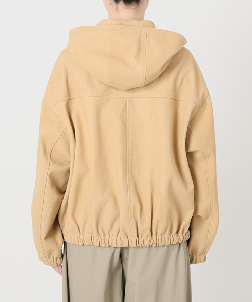 IENA LA BOUCLE（イエナラブークル）の「IENA LA BOUCLE GOATLEATHER HOODIEブルゾン（その他アウター・レディース・ナチュラル・FREE）」の14枚目の写真