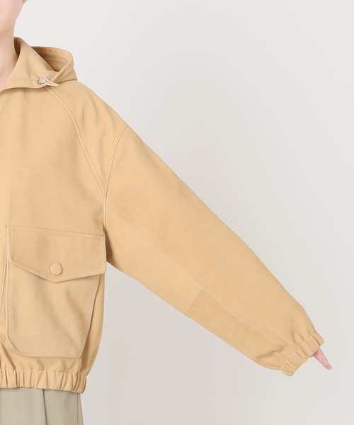 IENA LA BOUCLE（イエナラブークル）の「IENA LA BOUCLE GOATLEATHER HOODIEブルゾン（その他アウター・レディース・ナチュラル・FREE）」の16枚目の写真