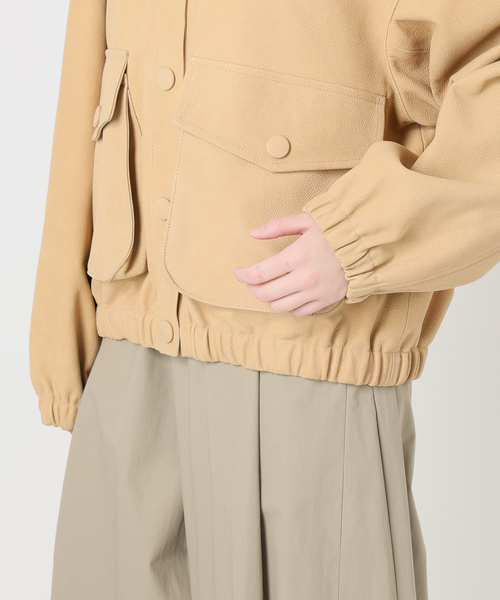 IENA LA BOUCLE（イエナラブークル）の「IENA LA BOUCLE GOATLEATHER HOODIEブルゾン（その他アウター・レディース・ナチュラル・FREE）」の17枚目の写真