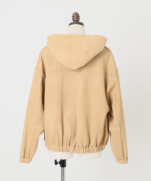 IENA LA BOUCLE（イエナラブークル）の「IENA LA BOUCLE GOATLEATHER HOODIEブルゾン（その他アウター・レディース・ナチュラル・FREE）」の22枚目の写真