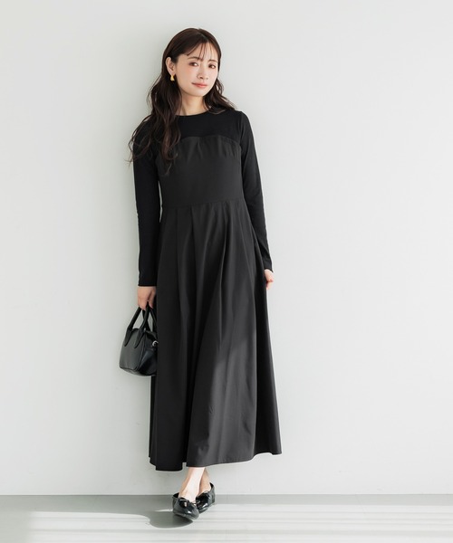 coca（coca）（コカ）の「ドッキングワンピース（ワンピース・レディース・ブラック・L/M）」の5枚目の写真