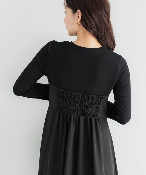 coca（coca）（コカ）の「ドッキングワンピース（ワンピース・レディース・ブラック・L/M）」の6枚目の写真