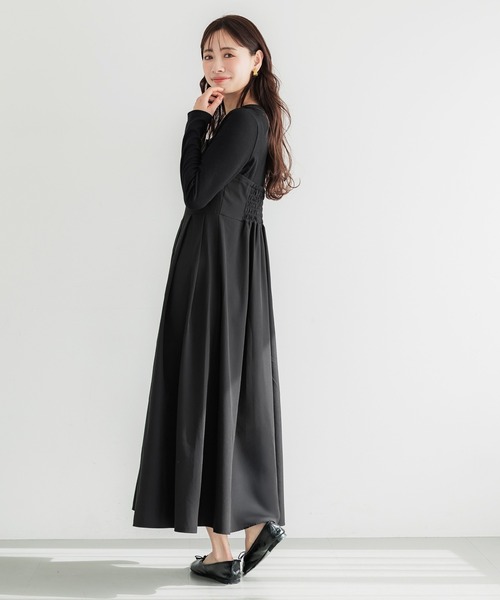 coca（coca）（コカ）の「ドッキングワンピース（ワンピース・レディース・ブラック・L/M）」の7枚目の写真