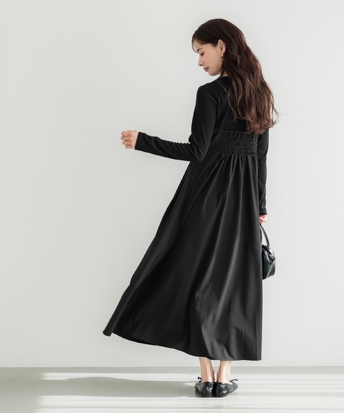 coca（coca）（コカ）の「ドッキングワンピース（ワンピース・レディース・ブラック・L/M）」の8枚目の写真