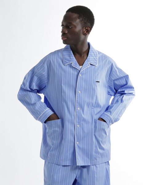 HARE(ハレ)の「【SET UP対応】PAJAMAシャツ(HARE)(シャツ/ブラウス・メンズ・ブラック/ブルー・FREE)」の2枚目の写真