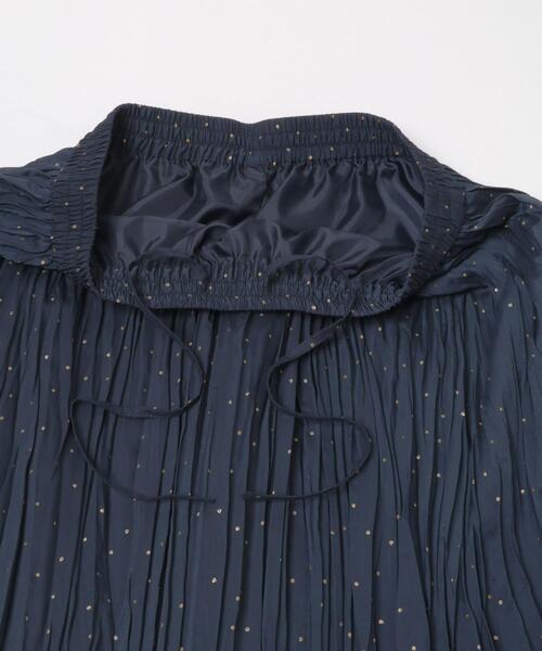 ITEMS URBANRESEARCH（アイテムズ アーバンリサーチ）の「ラメドットプリーツスカート（スカート・レディース・ネイビー/ブラウン・FREE）」の11枚目の写真