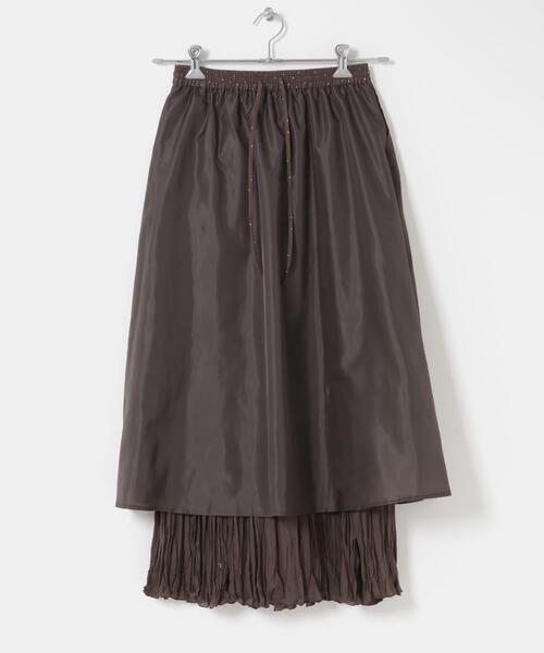 ITEMS URBANRESEARCH（アイテムズ アーバンリサーチ）の「ラメドットプリーツスカート（スカート・レディース・ネイビー/ブラウン・FREE）」の19枚目の写真