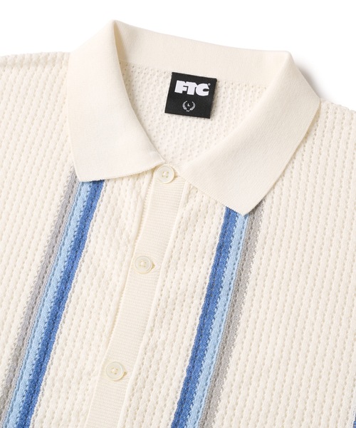 FTC（エフティーシー）の「INTARSIA KNIT SHIRT（ニット/セーター・メンズ・ブルー/ブラック/ブラウン/ホワイト・LARGE/X-LARGE/MEDIUM/SMALL）」の6枚目の写真