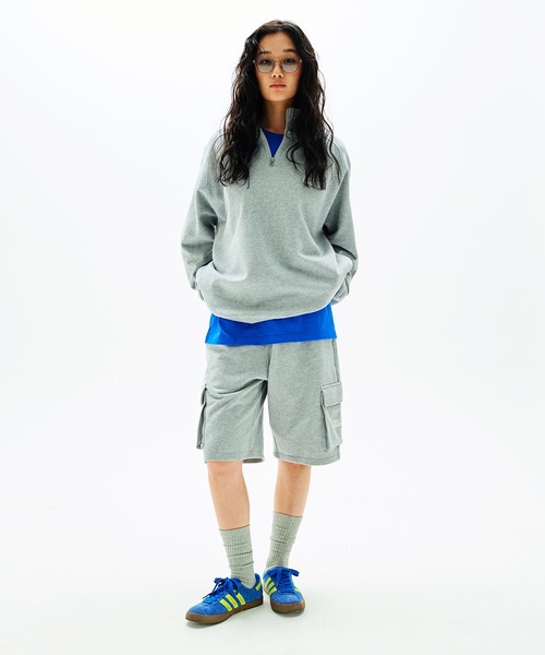 FIRST DOWN（ファーストダウン）の「スウェット カーゴショーツ（その他パンツ・メンズ・ブラック/杢グレー・L/XL/M）」の7枚目の写真