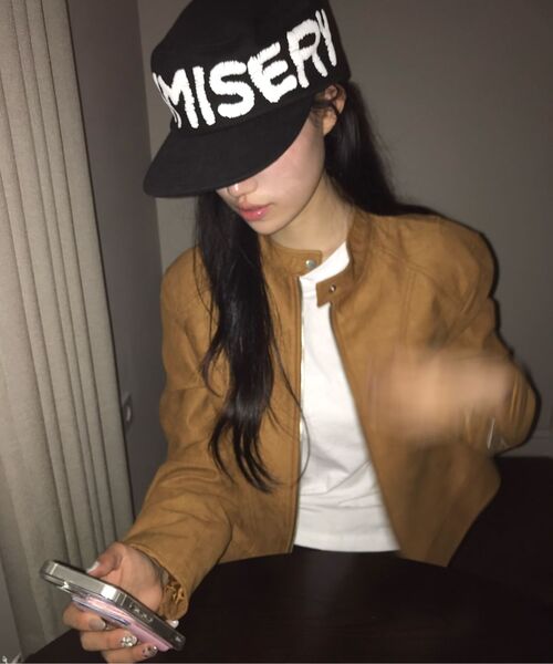 MUSINSA STANDARD WOMAN（ムシンサスタンダードウーマン）の「ウィメンズ シンセティックスエード レーサージャケット [ブラウン]（ライダースジャケット・レディース・その他・X-SMALL/SMALL/MEDIUM/LARGE）」の12枚目の写真