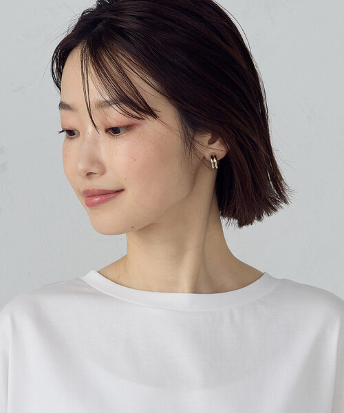 COMME CA ISM(コムサイズム)の「【接触冷感】7分袖 カットソー(Tシャツ/カットソー・レディース・ネイビー/サックスブルー/ホワイト・LARGE/MEDIUM)」の20枚目の写真