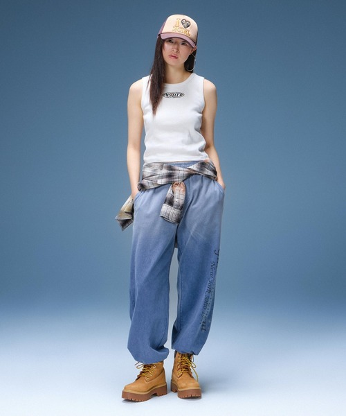 X-girl（エックスガール）の「I LOVE X-GIRL TRUCKER CAP（キャップ・レディース・ブラック/ブラウン/ピンク・ONE SIZE）」の10枚目の写真