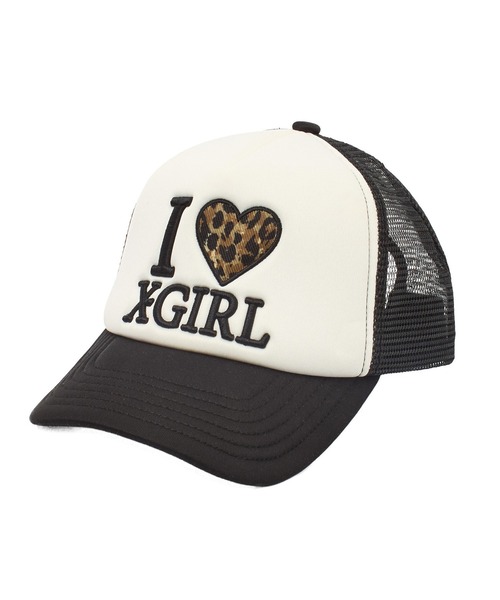 X-girl（エックスガール）の「I LOVE X-GIRL TRUCKER CAP（キャップ・レディース・ブラック/ブラウン/ピンク・ONE SIZE）」の20枚目の写真