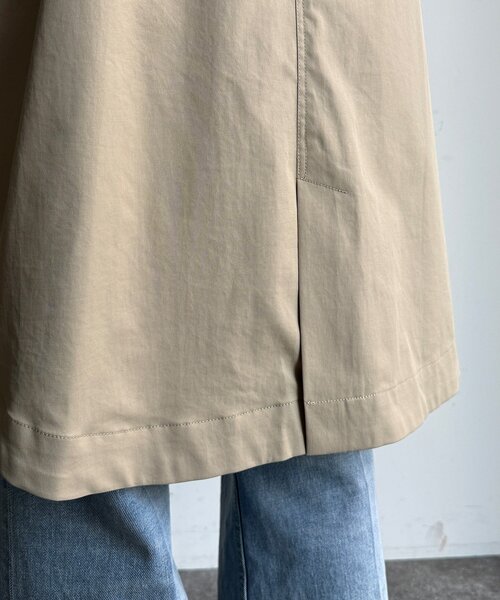 DouDou（ドゥドゥ）の「サークルリブコート（その他アウター・レディース・ブラック/ベージュ・FREE）」の3枚目の写真