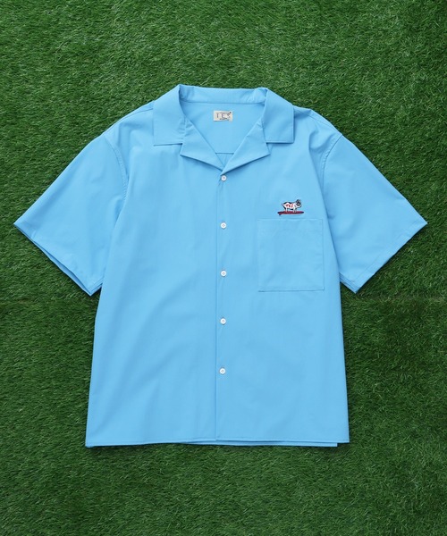 The Endless Summer（エンドレスサマー）の「TES COMFORT SHIRT / 半袖シャツ（シャツ/ブラウス・メンズ・チャコール/サックスブルー/ブラック/ホワイト・X-LARGE/LARGE/MEDIUM/SMALL）」の4枚目の写真