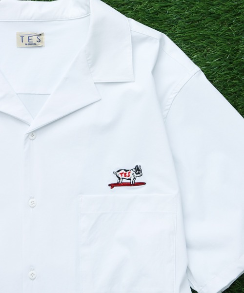 The Endless Summer（エンドレスサマー）の「TES COMFORT SHIRT / 半袖シャツ（シャツ/ブラウス・メンズ・チャコール/サックスブルー/ブラック/ホワイト・X-LARGE/LARGE/MEDIUM/SMALL）」の20枚目の写真